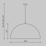 Подвесной светильник Maytoni Dome MOD169PL-05W1