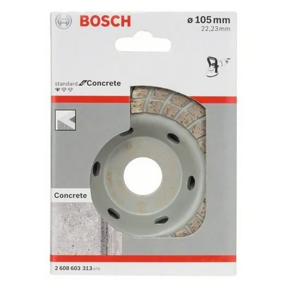 Алмазная чашка по бетону Bosch Standard for Concrete Turbo 105 мм