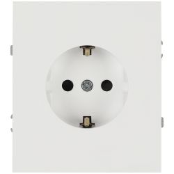 Розетка ЭРА Arktik 16-2102-08 с заземлением 2P+E Schuko со шторками 16А-250В белый матовый | Эра Arktik