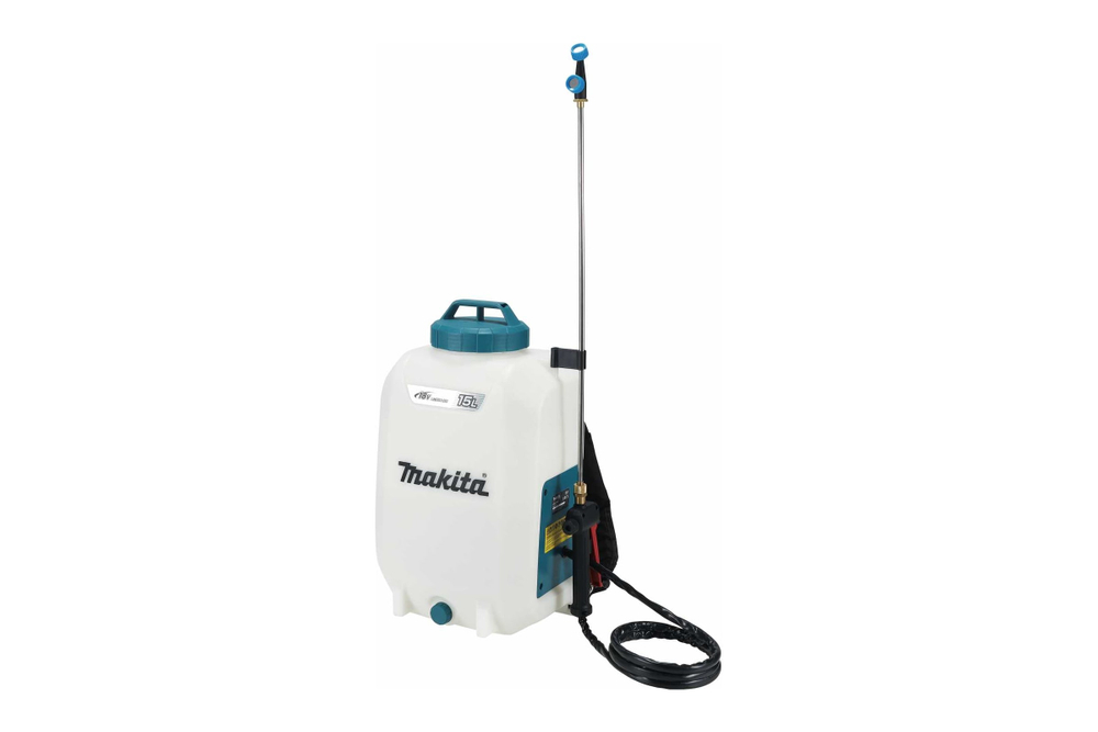 Опрыскиватель аккумуляторный Makita LXT 18 В, объем бака 15 л, 5 бар, шланг 1.7 м, двойная форсунка DUS158Z