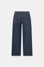 ДЖИНСЫ Z1975 ПРЯМОГО КРОЯ С НИЗКОЙ ПОСАДКОЙ В ПОЛОСКУ — ZARA