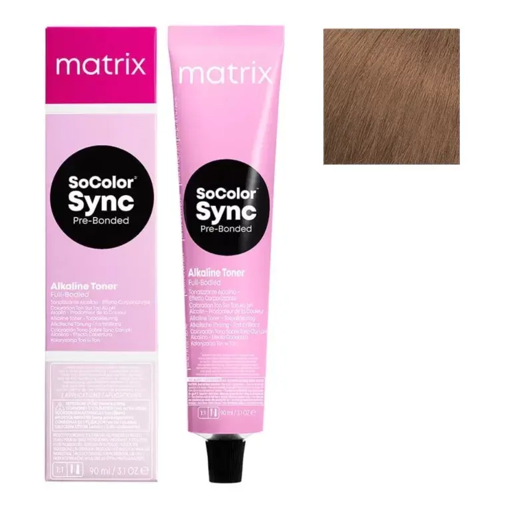 Matrix Super Sync Безаммиачный краситель для волос, 6M Темный блонд мокка, 90 мл