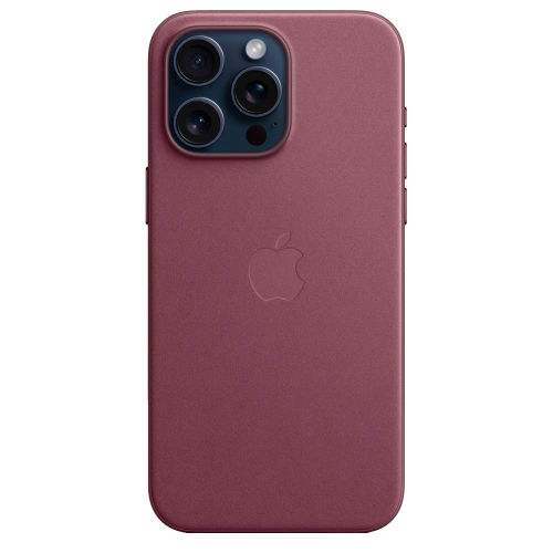 Тканевый чехол с поддержкой MagSafe Apple FineWoven Case для iPhone 15 Pro Max, Mulberry (Красная шелковица)