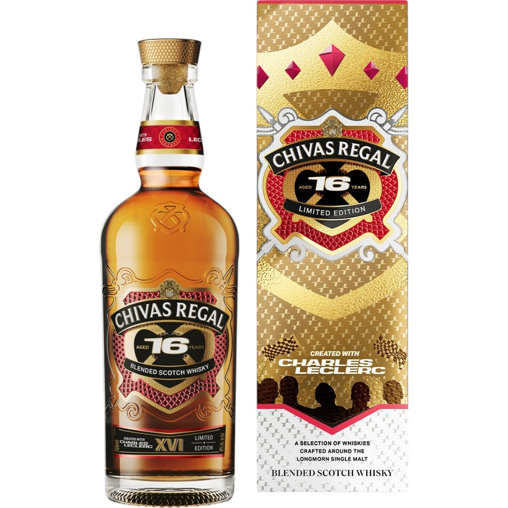 Виски Chivas Regal 16 Y.O. Charles Leclerc 0,7 л. В подарочной коробке