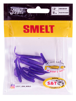 Слаги съедобные Lucky John Smelt 1.8" (4.6 см), цвет S66, 10 шт