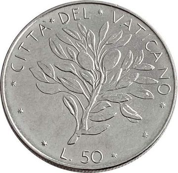 50 лир 1971 Ватикан