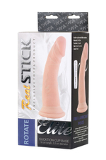 Ротационный фаллос на присоске Real Stick (7 режимов) (Цвет: телесный)