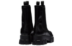 PRADA Monolith 55mm Ankle Boot Black Brushed Leather Women"s