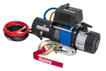 Лебёдка электрическая 12V Runva 12500 lbs 5670 кг короткий барабан, синтетический трос
