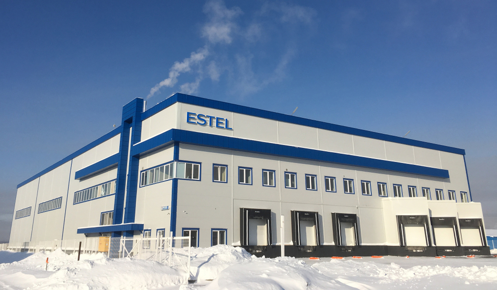 Поставка и монтаж кровли 4000м2 ООО "Юникосметик" ESTEL