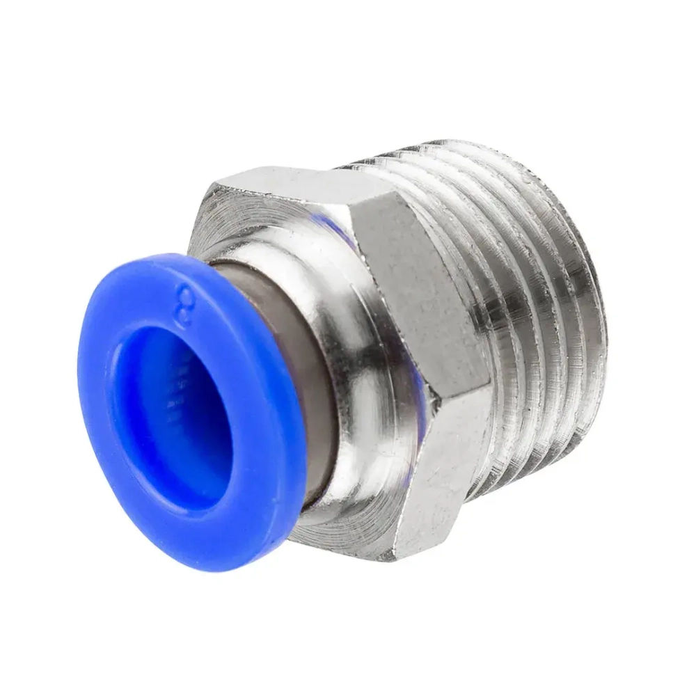 Фитинг для пластиковых трубок 8мм с наружной резьбой 3/8'' RockForce##Rock FORCE RF-SPC08-03