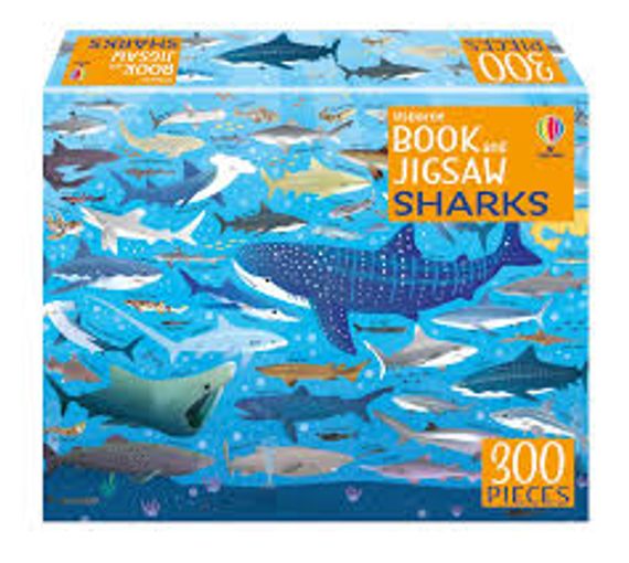 Usborne Book and Jigsaw: Sharks