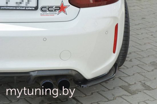 Сплиттеры бампера заднего боковые для BMW M2 F87 (16-...)