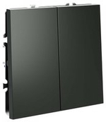 Переключатель перекрестный двухклавишный без рамки Voltum S70 VLS020506