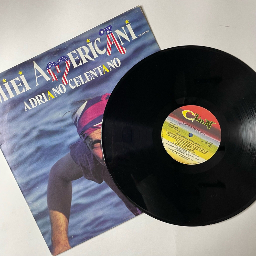 Винтажная виниловая пластинка LP Adriano Celentano Адриано Челентано I Miei Americani (Tre Puntini) (Italy 1984) Susanna