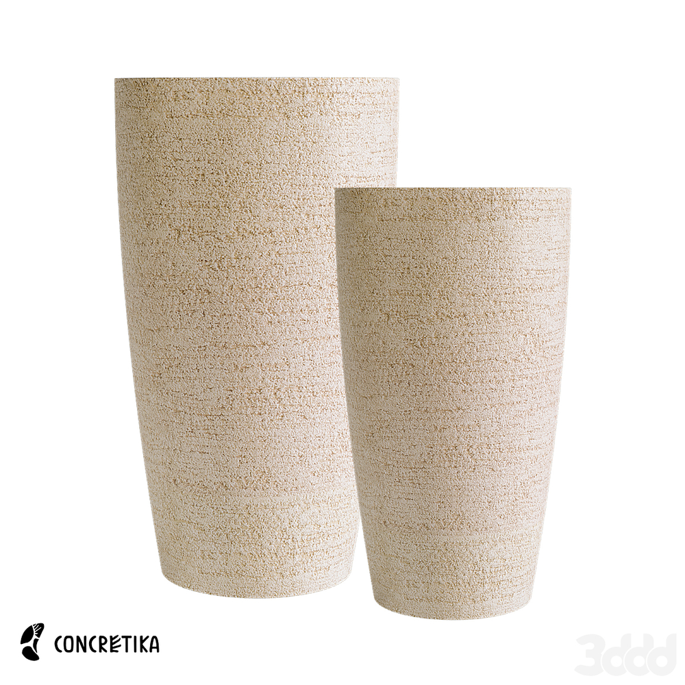 Кашпо CONUS EROSIA YELLOW D39 H60