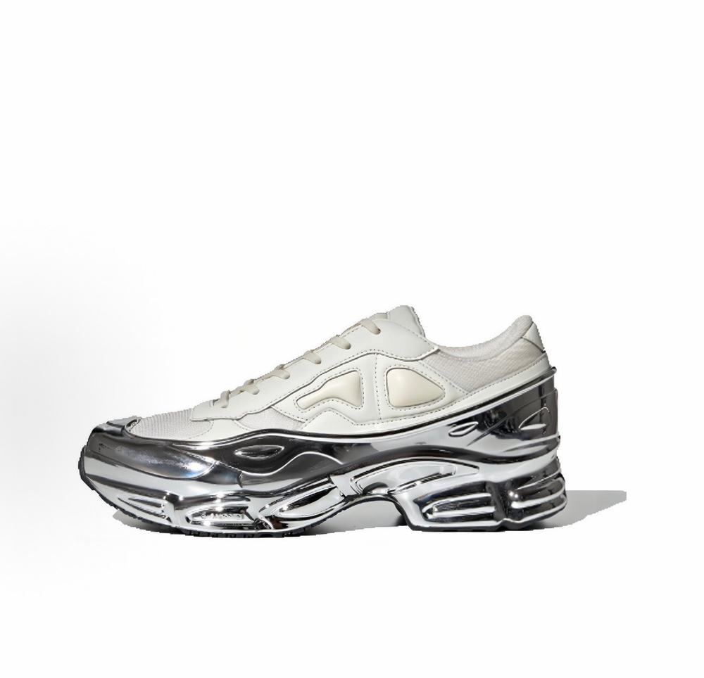 Adidas Raf Simons Cream White Silver Metallic