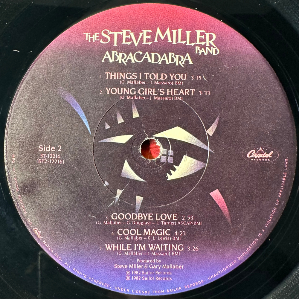The Steve Miller Band ‎– Abracadabra (США 1982г.)