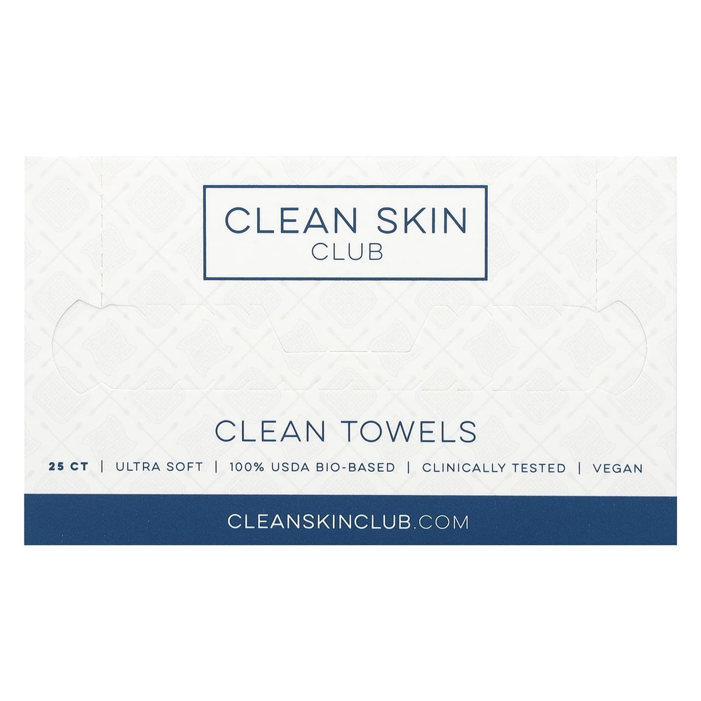 Clean Skin Club, чистые полотенца, одноразовые, 25 шт.