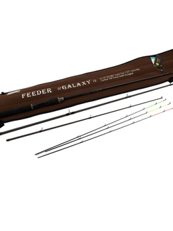 Удилище фидерное "GALAXY" 3.60 м (12 f) , тест до 80гр, 3+3 (1,5oz, 2oz-Карб,1oz-Стек.) Carbon Toray T40
