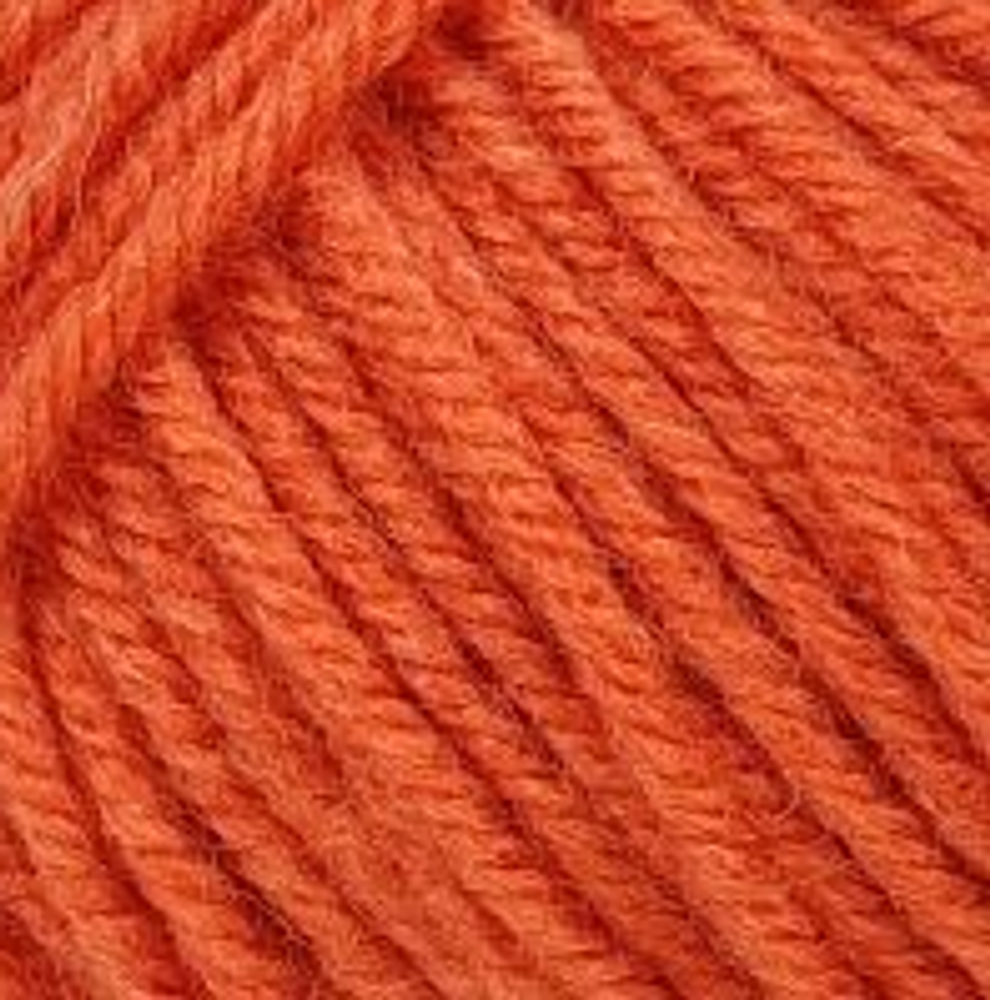 Пряжа "Кроха", 20%шерсть, 80%акрил, 50гр, 135м, ярко-оранжевый