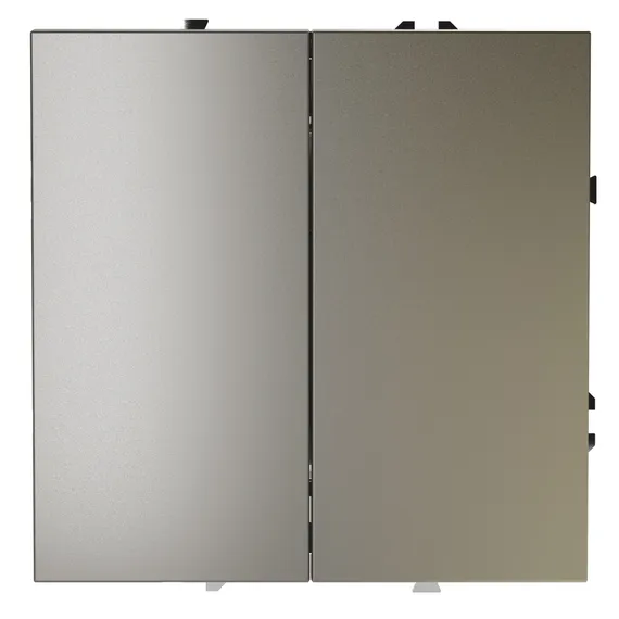 Переключатель перекрёстный двухклавишный Voltum S70 Шелк VLS020504