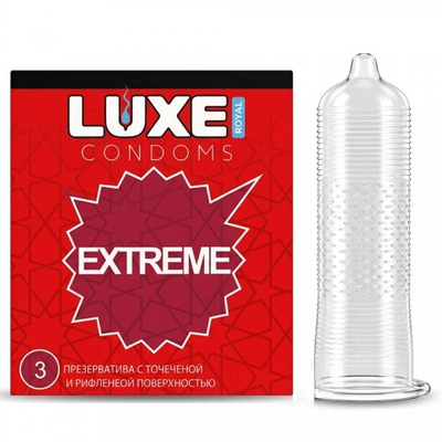 Презервативы LUXE ROYAL EXTREME с точечной и рифленой поверхностью 3 шт.