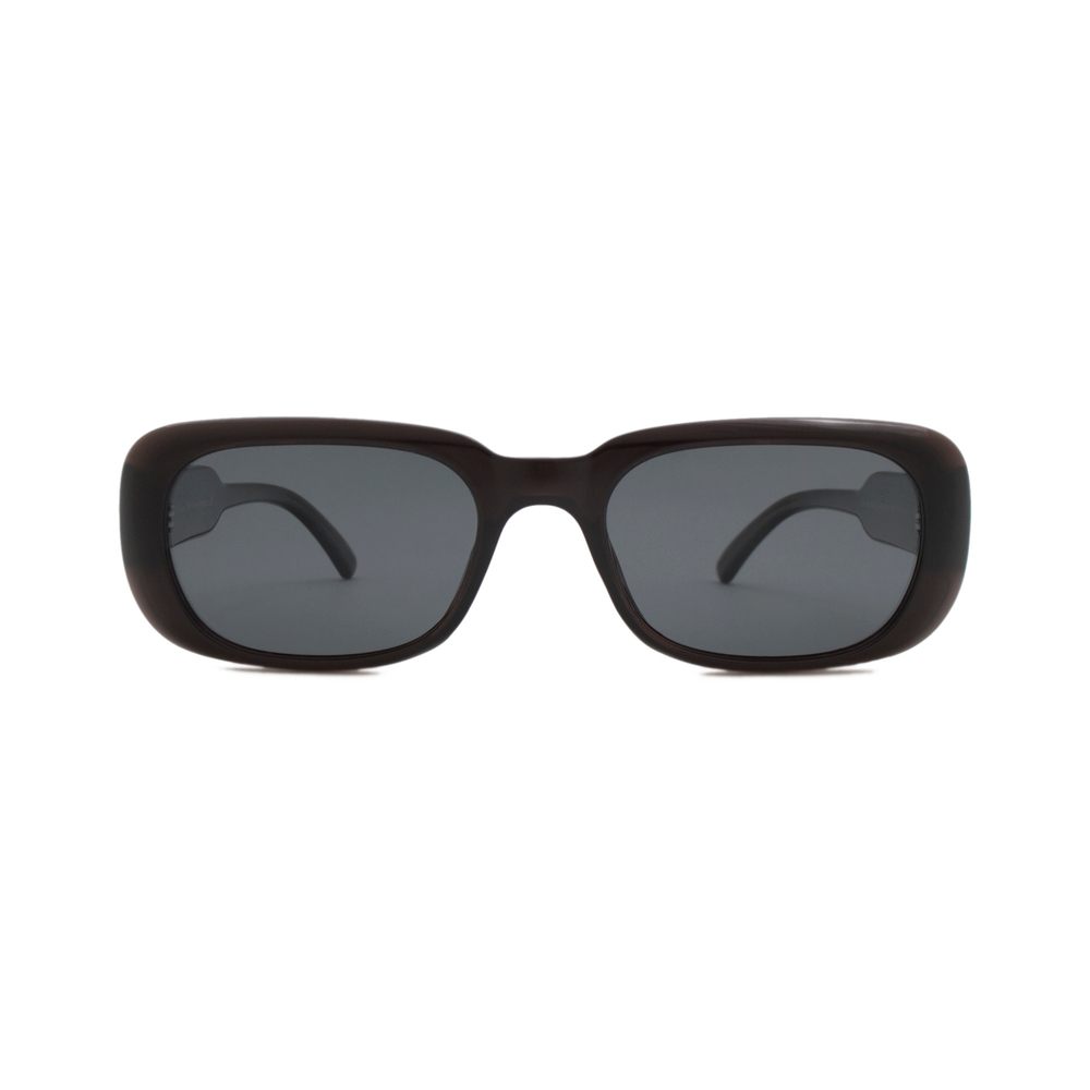 Очки Genex Sunglasses 696 c.503 прямоугольные темно-коричневые с серебром
