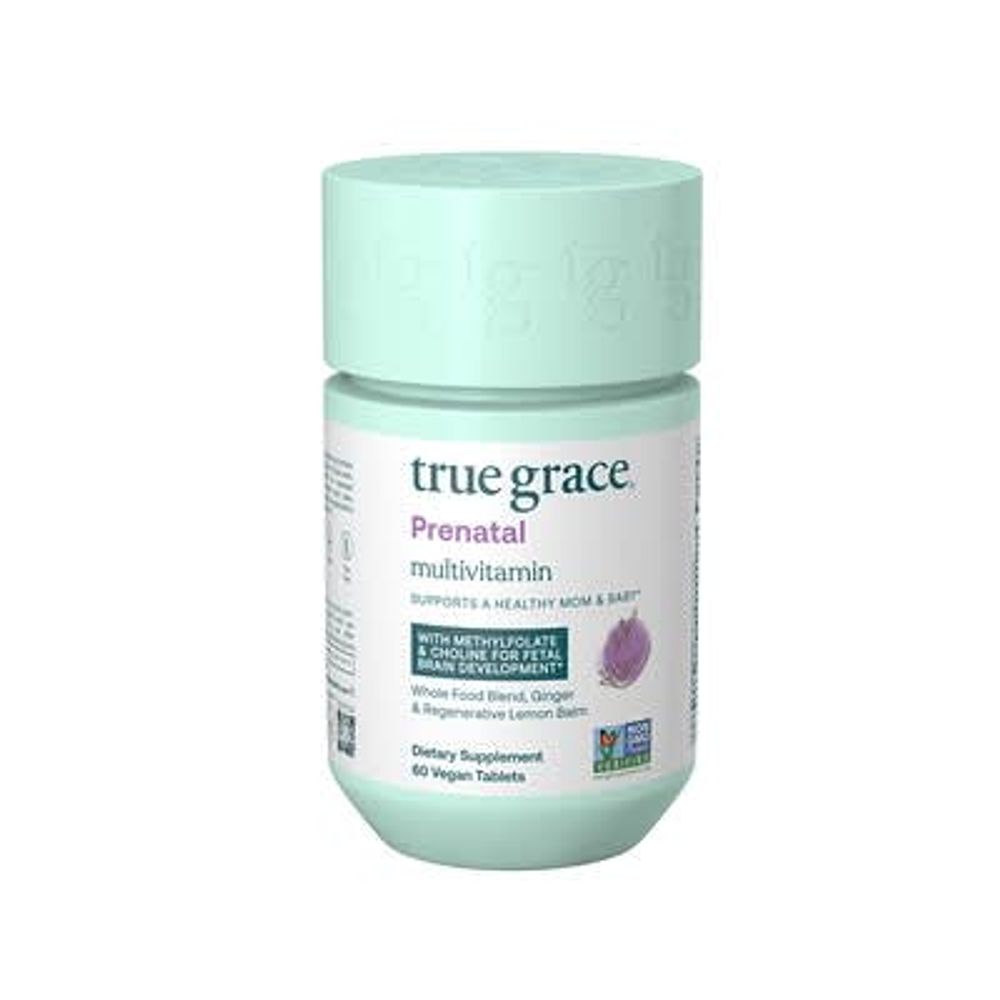 True Grace, Prenatal Multivitamin, 60 Vegan Tablets