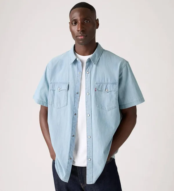 Рубашка с коротким рукавом мужская LEVI'S SS RELAXED FIT WESTERN