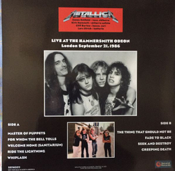 Metallica — Live At The Hammersmith Odeon (LP)