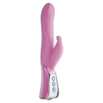 Розовый вибратор VIBE THERAPY JUBILATION - 23 см.