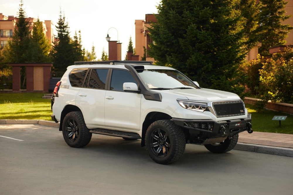 Пороги силовые BMS ALFA для Тойота Прадо 150 2009-2023 (2 шт.)