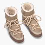 Высокие комбинированные кеды INUIKII Sneaker Classic Beige на меху