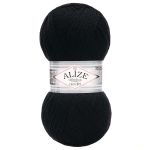 Пряжа Alize (Ализе) Superlana TIG / уп.5 мот. по 100 г, 570м, 060 черный А