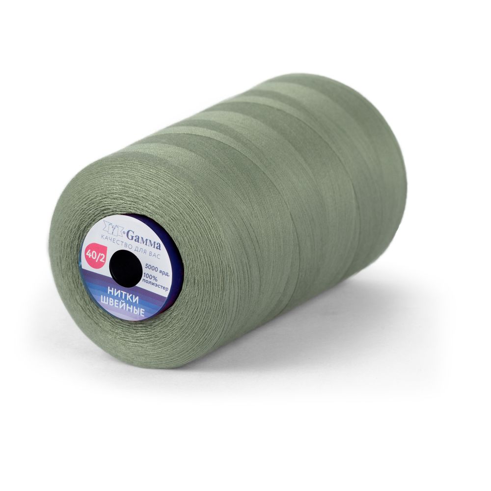 Нитки универсальные Gamma 40/2, 4570 м (5000 ярд) / 1 кат., 369 серый