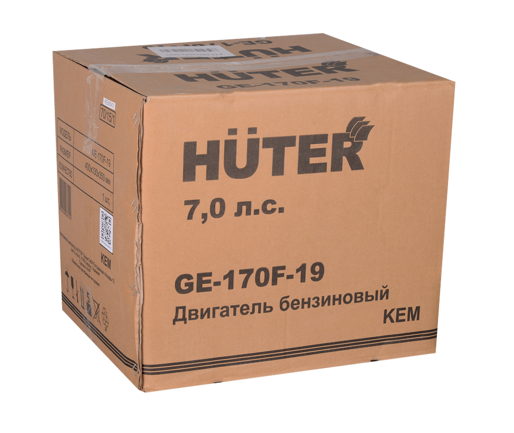 Двигатель бензиновый Huter GE-170F-19
