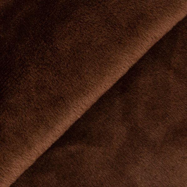 Плюш (ткань) Peppy PEV 273 г/м², 152 см / рул. 5 метров, 35 т.шоколадный/dark chocolate