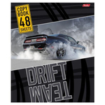Тетрадь А5 48л. на скобе, клетка "Drift Team", ассорт. (Хатбер)