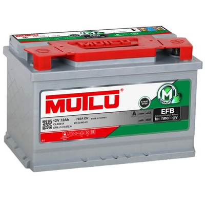 72e EFB.L3.72.072.A MUTLU -12V 72 Ah 720 (EN)