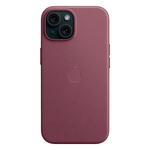 Тканевый чехол с поддержкой MagSafe Apple FineWoven Case для iPhone 15, Mulberry (Красная шелковица)