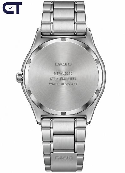 CASIO MTP-V006D-7B2 CASIO Collection мужские наручные часы — светлый циферблат, индикация даты и классический стальной браслет