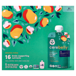 Cerebelly, Organic Baby Puree, White Bean, Pumpkin, Apple with Cinnamon, 6 Pouches, 4 oz (113 g) Each