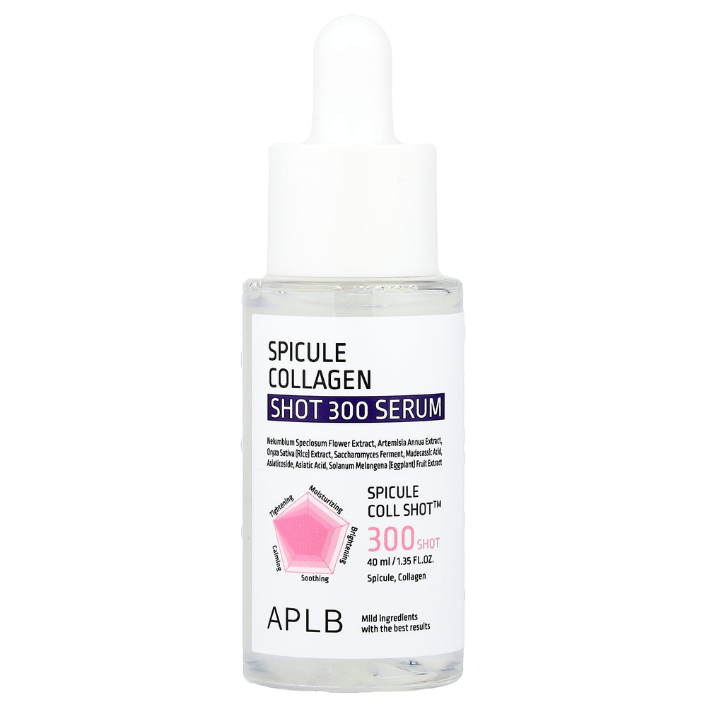 APLB, Spicule Collagen Shot 300, сыворотка, 40 мл (1,35 жидк. Унции)