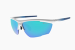 Спортивные очки с диоптриями Demetz Relief L / Matte White / Matte Blue Grey with Blue Mirror Cat.3