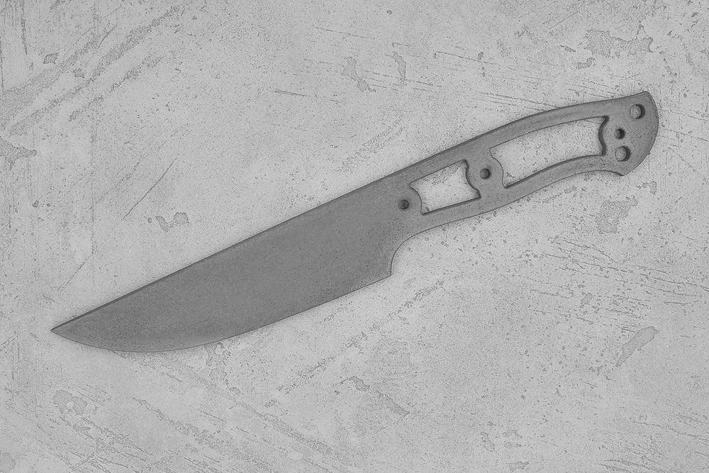 Заготовка для ножа, сталь CPR 3,6мм. Модель "Корсар-I" с клинком 140мм, ТО 63-64HRC