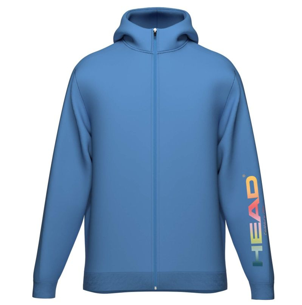 Мужская теннисная толстовка Head Rally Hoodie Full Zip - blue