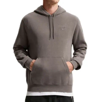 Мужская теннисная кофта Nike Sportswear Club Washed Fleece - cave stone/cave stone