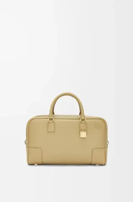 Loewe Сумка Amazona 28 из телячьей кожи наппа, бежевый/зеленый