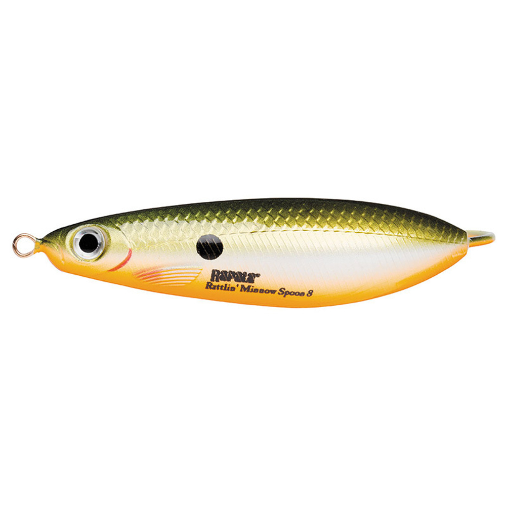Незацепляйка RAPALA Rattlin' Minnow Spoon 8 см, цвет RFSH